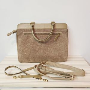 Vintage Lisette Handbag Purse Brown Tan Bag